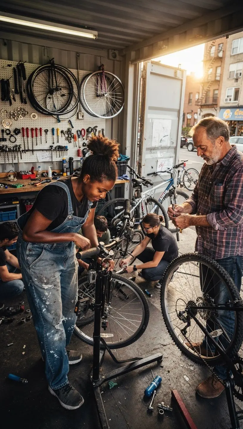 Digital signage guiding urban navigation in city streets.